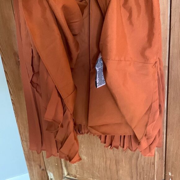 Nanette Lepore pleated accordion mock turtleneck sleeveless midi dress - Picture 6 of 9